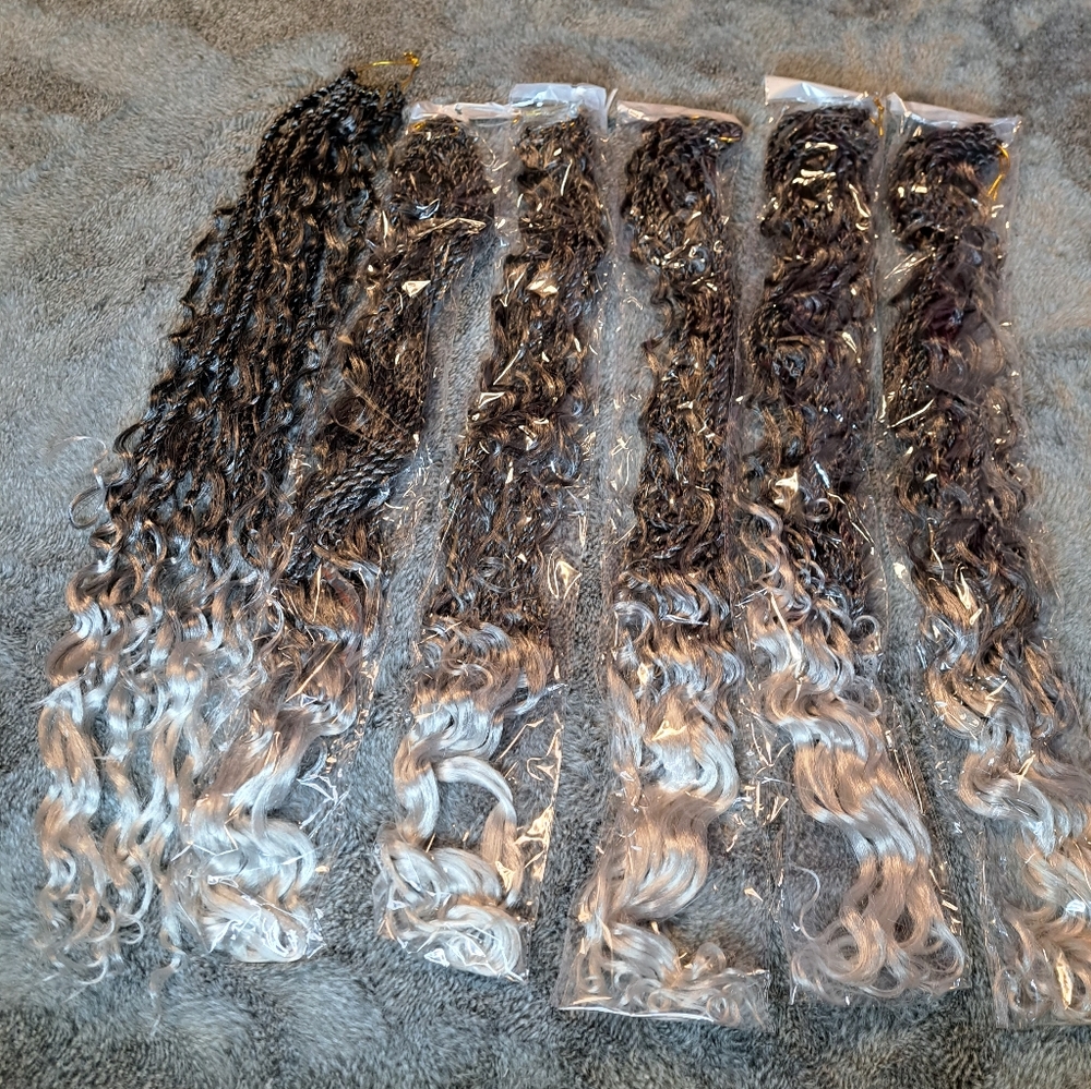 DREADS/Stuning Gray/Ombre To White Dreads